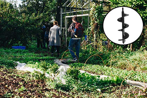 The Ashman 12 Inch Auger -It Is Made Of Heavy Duty Steel And Has A 12 Inch Long Helical Screw Blade- It Is A Hand Held Auger Which As Used To Drill Through The Soil (Pack Of 2) #TOP6