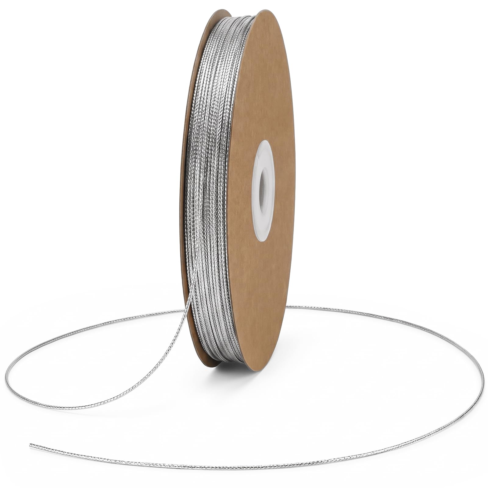 jijAcraft 100M Silver String Twine: 1.5MM Metallic Thread Cord for Crafts — image 1