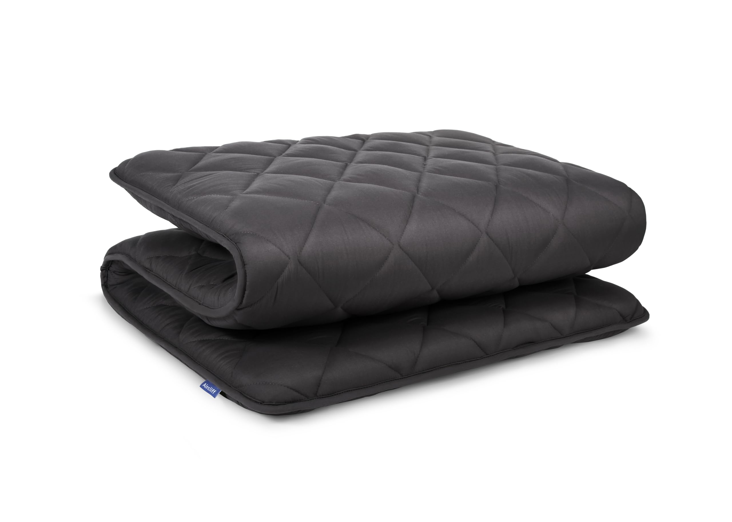 Aircliff Japanese Floor Mattress, 2.5" Thick Sleeping Pad &amp; Futon Mattress Topper, 5-Layer Shikibuton, Cotton &amp; Foam Portable Foldable Roll-Up Tatami Mat for Small Space, Dorm, Guest Bed(Grey)