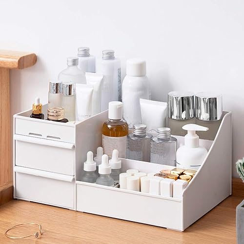 Miniatura 3 de Organizador de cajones de maquillaje cosmético de gran capacidad para joyas, esmalte de uñas, contenedor de maquillaje, artículos de escritorio,