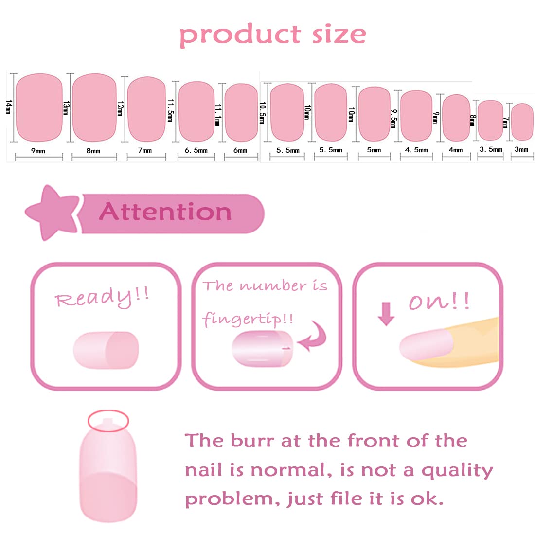 Laza Kit di 72 unghie finte per bambini, a pressione, copertura completa, rosa, giallo, blu, cuore, ciambella, nuvola, unicorno, corte, per bambini, adolescenti, ragazze, rosa arcobaleno