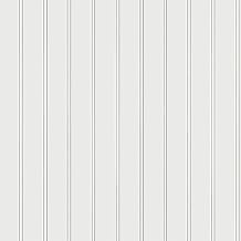 Tempaper White Faux Beadboard Removable Peel and Stick Wallpaper, 20.5 in x 18 ft, Made in The USA
