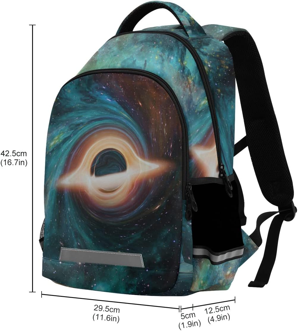 ALAZA Space Galaxy Black Hole Backpack Purse for Women Men Personalized Laptop Notebook Tablet School Bag Stylish Casual Daypack, 13 14 15.6 inch