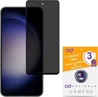 KIT Película Câmera + Película Privacidade para Galaxy S23 Plus (Tela 6.6)