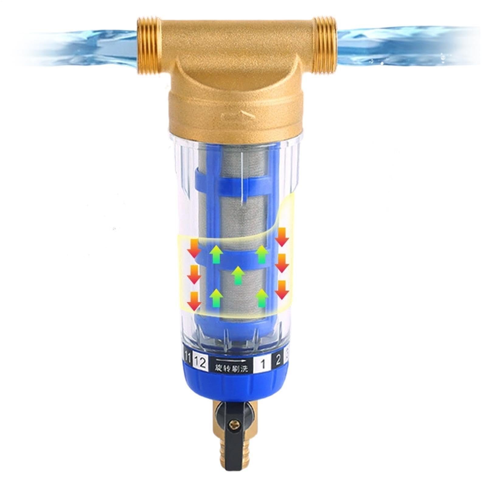 Filtro De Sedimentos Spin Down, 3/4 Pulgada, Purificador De Agua