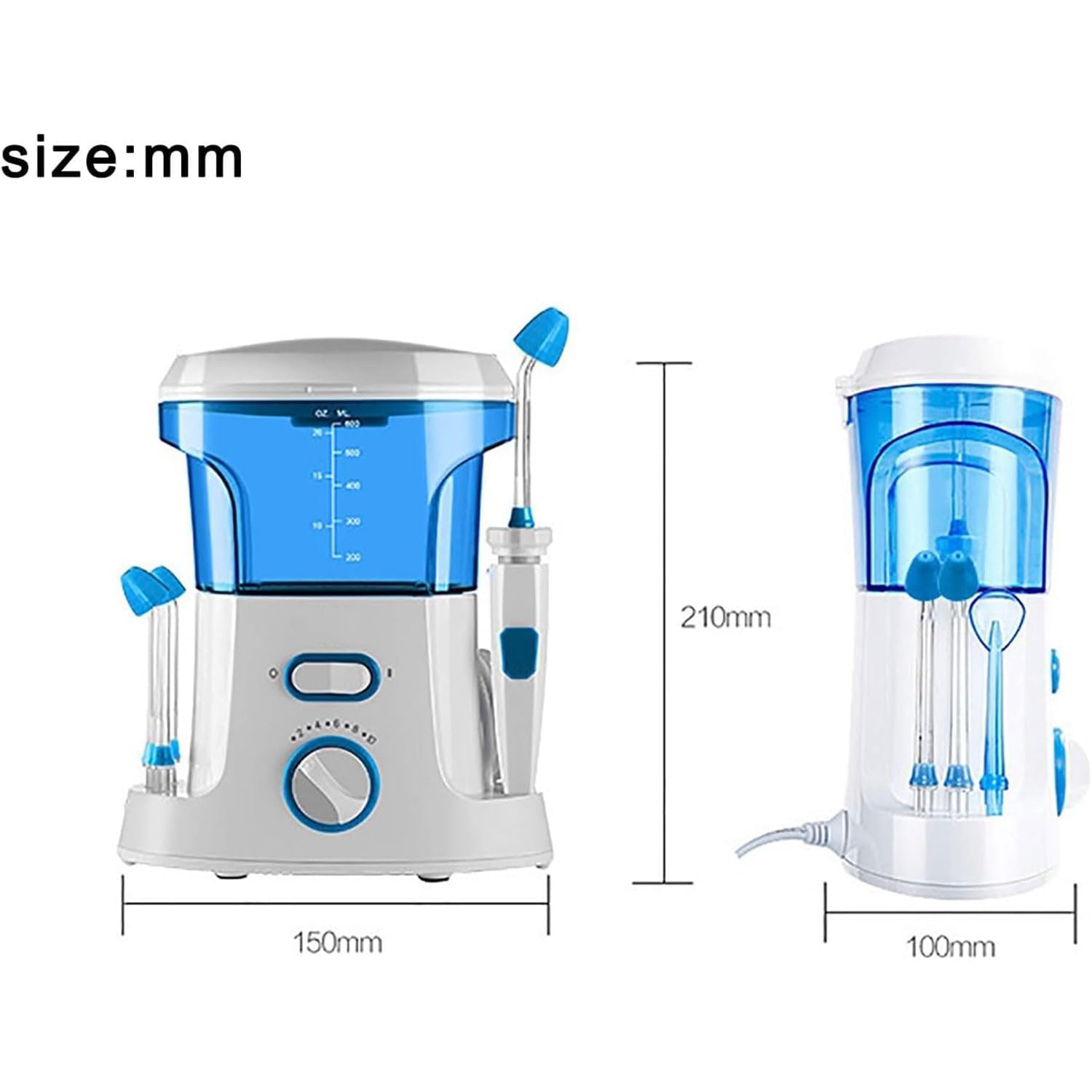 Pulitore nasale elettrico e macchina per il risciacquo del seno con 10 modalità di pressione, ugello rotante a 360°, sistema di irrigazione pulsante, per adulti e bambini