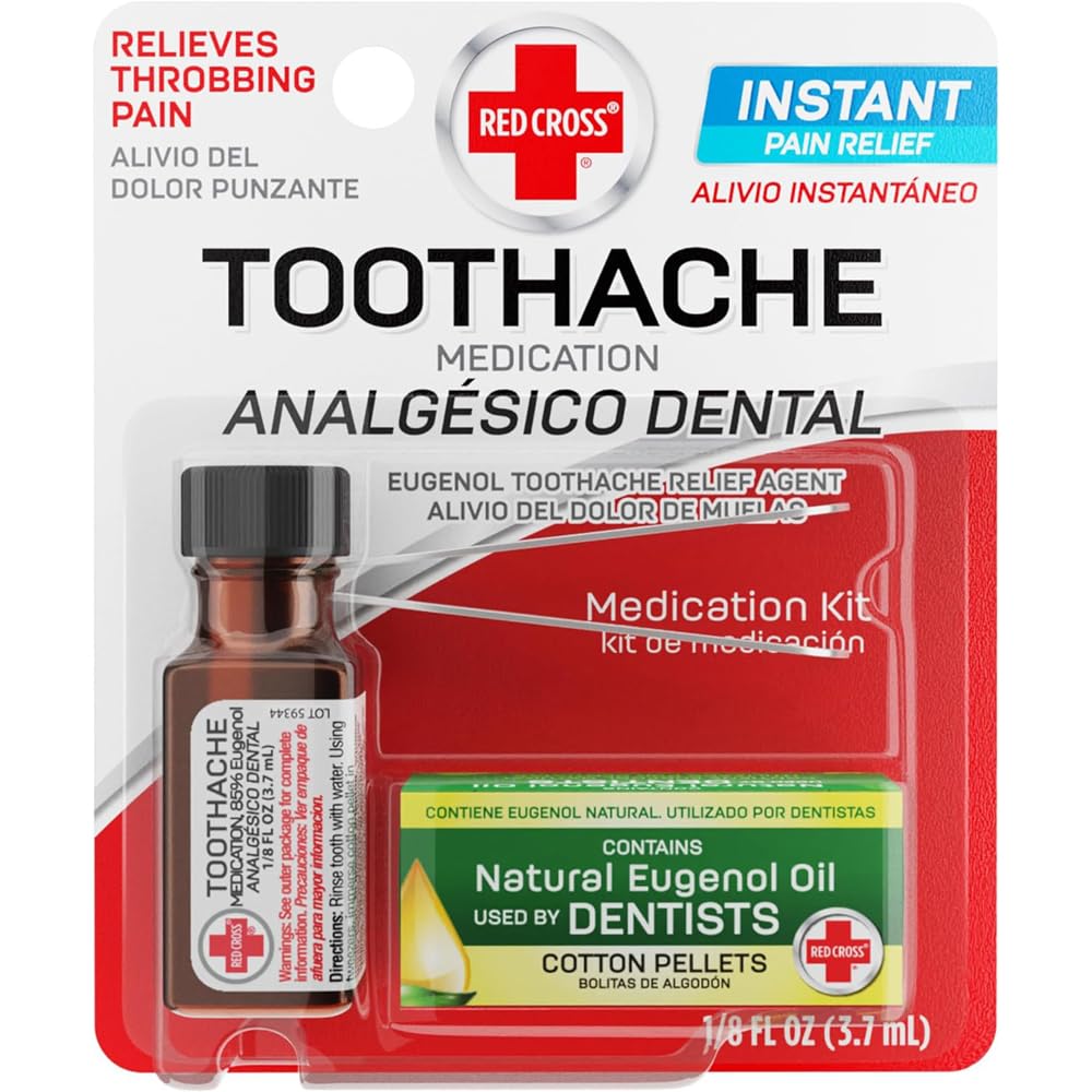 Red Cross Toothache Complete Medication Kit 0.12 oz (Pack of 3)