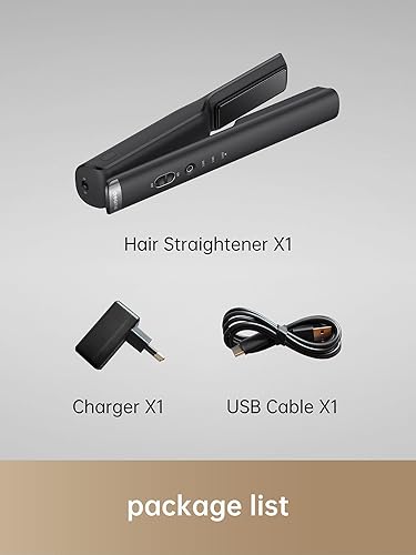 Miniatura 7 de Dreame Plancha para el cabello, alisadora y rizadora de pelo inalámbrica portátil 2 en 1, iones negativos, distribución uniforme del calor, plancha