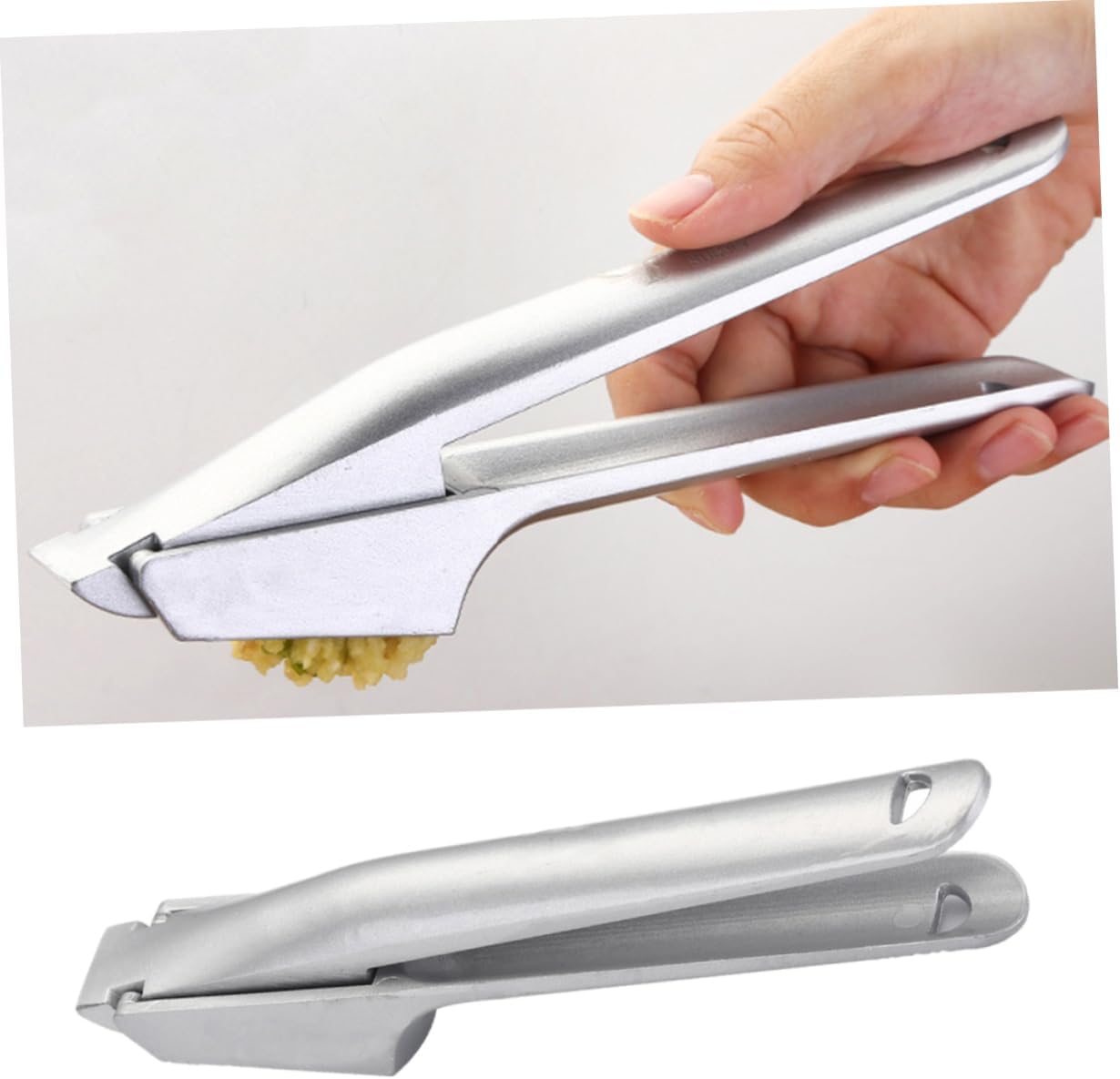1pc Garlic Press Mincer Garlic Crusher Puree Machine Ergonomic Handle Material