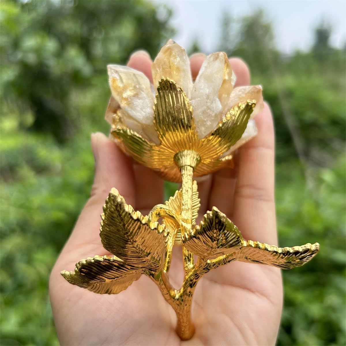 Amazon.co.jp: Xzyycyj 3.7インチ シトリンクリスタルツリー