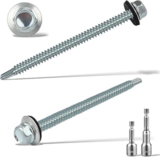 Pack of 50 Trapezoidal Sheet Metal Screws Sel...,
