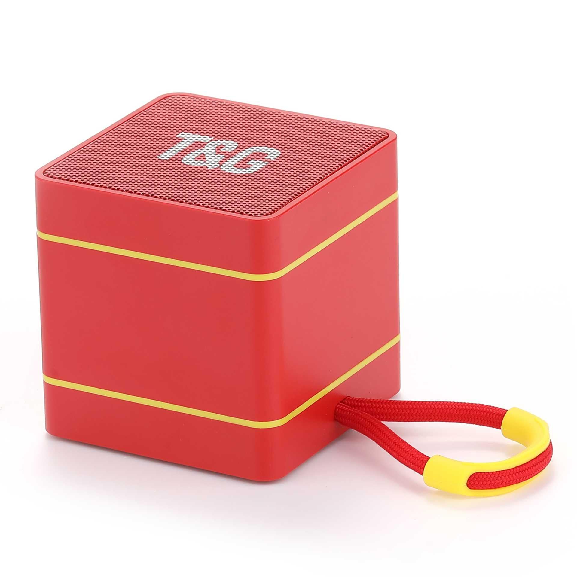 Maine Portable Bluetooth Speaker TWS Earbuds Card-Shaped Small Audio Device Factory Wholesale and Sales red 100PACK