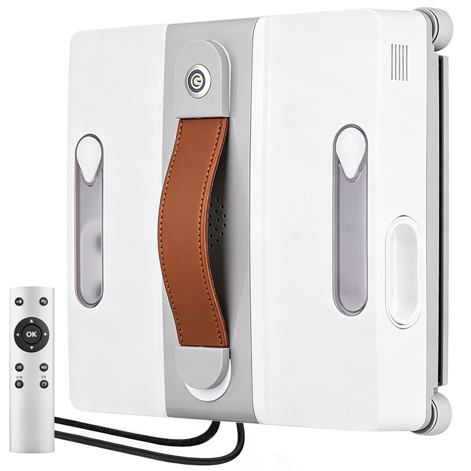 Robot Limpiacristales, 3500pa Limpia Cristales Electrico Ventanas con Mando, 3 Modos Limpieza,Navegación Inteligente,6 Paños de Limpieza, Limpiacristales Electrico para Ventanas, Espejos y Azulejos