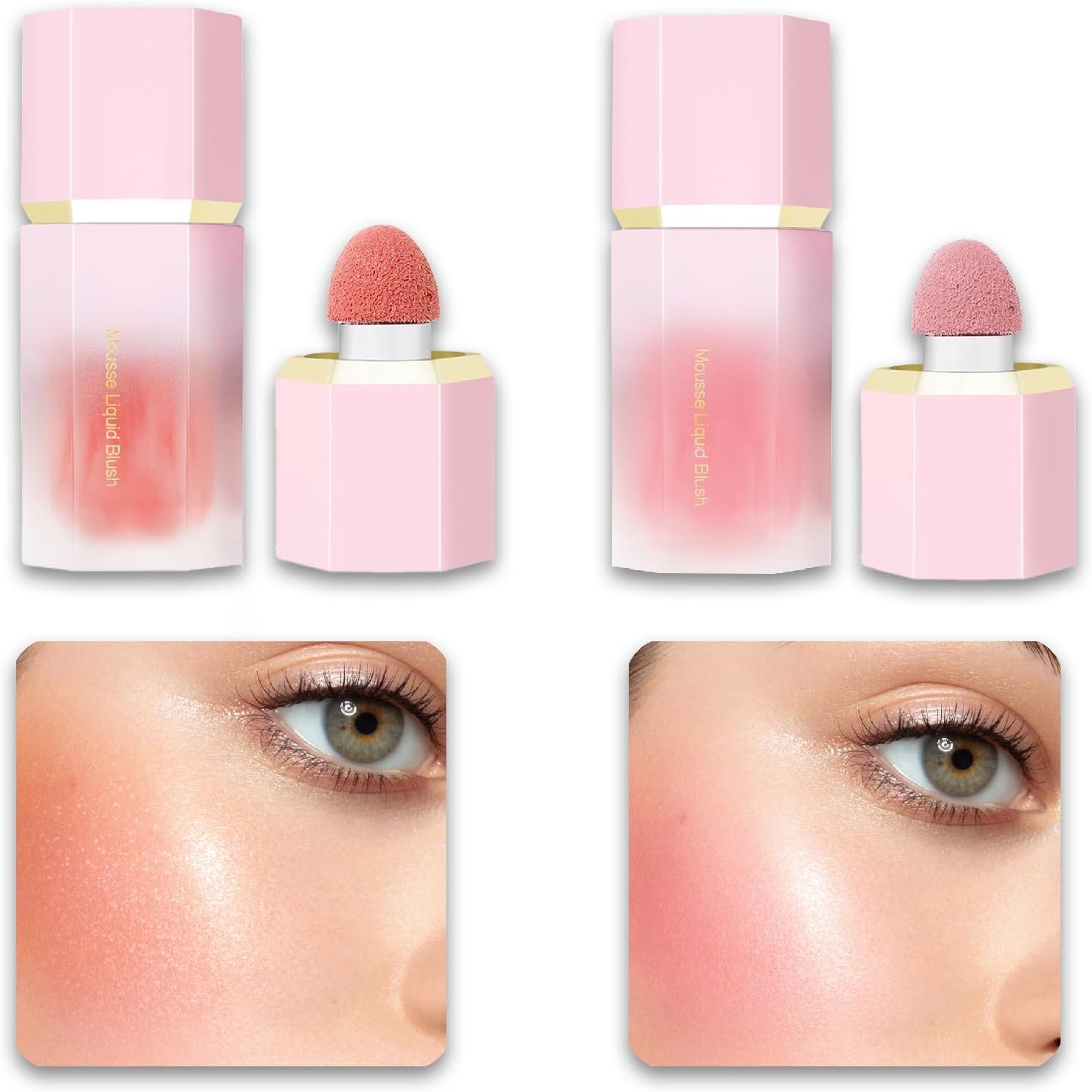Liquid Blush Makeup, Soft Cream Blushers for Cheeks Make Up, Blush