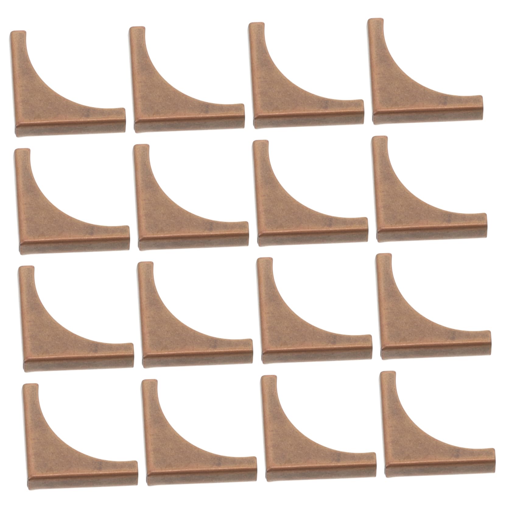 HOODANCOS 50pcs Iron Metal Corner Protectors Retro Scrapbook Corners for Book Protection Sturdy Notebook Supply