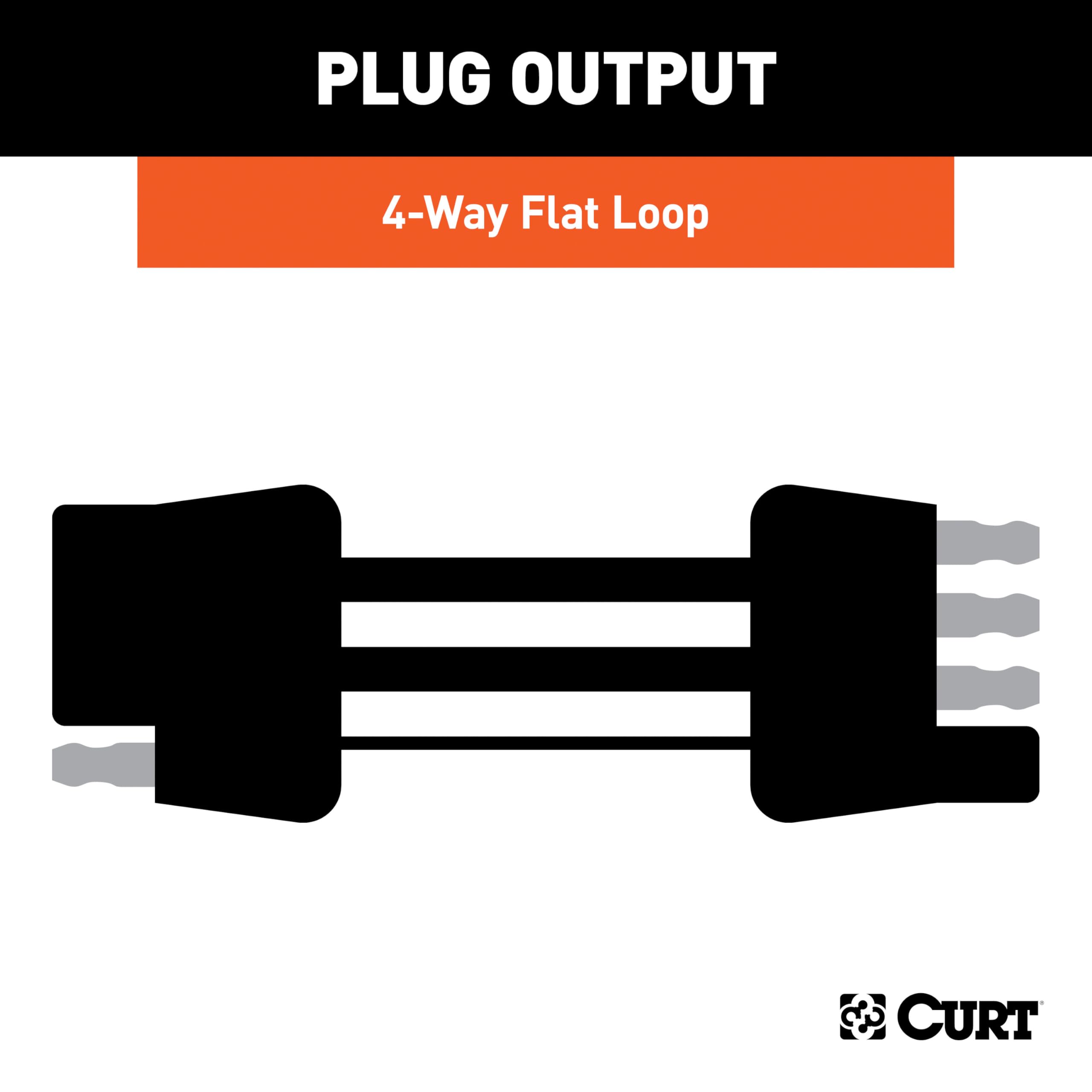 Curt Manufacturing 58903 nero towed-vehicle RV Harness