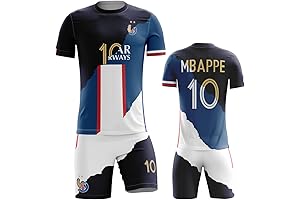 Custom France #7 Kids Football Soccer Youth Jersey Short