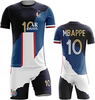 Custom France #7 Kids Football Soccer Youth Jersey Short