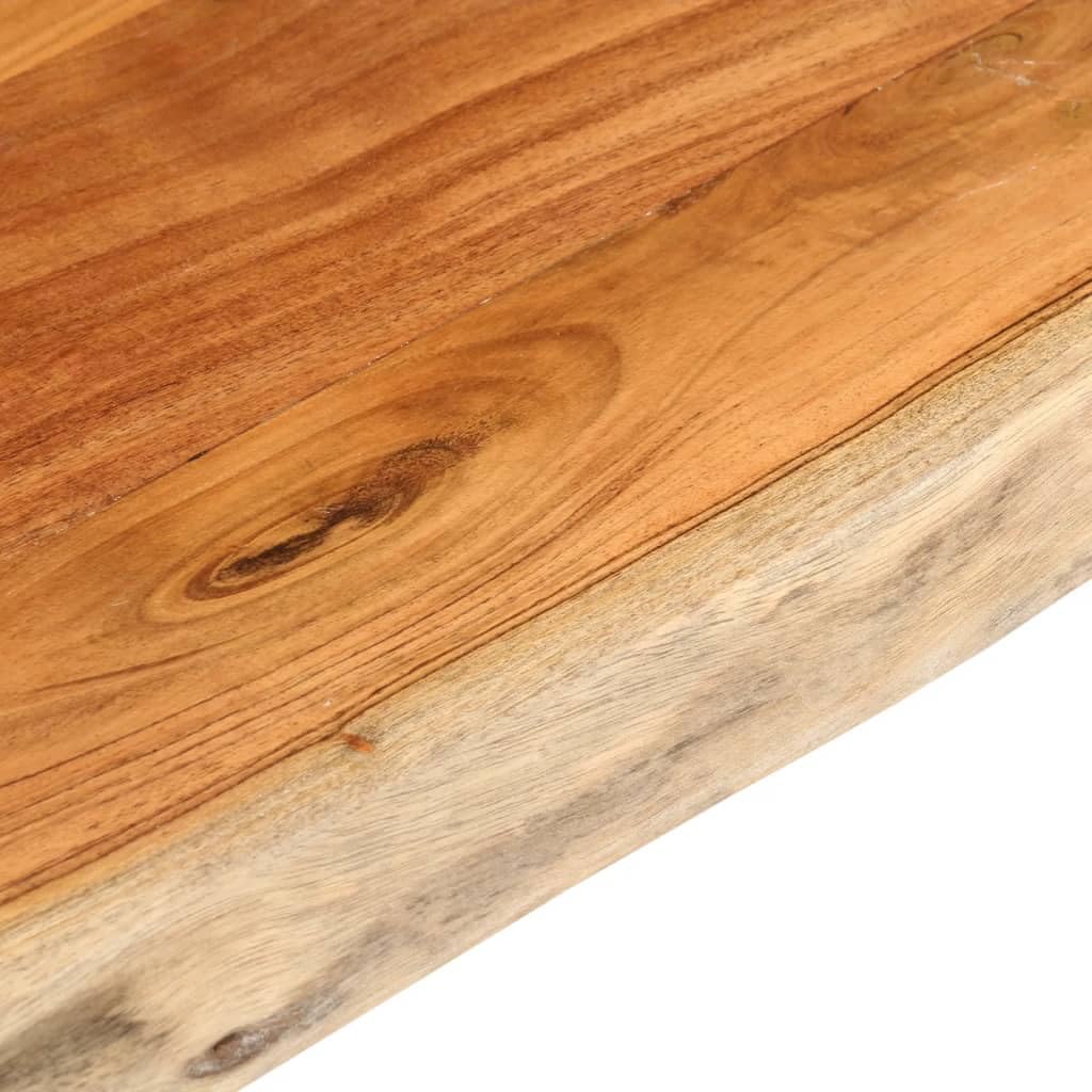 vidaXL Tablero de Mesa Rectangular Borde Natural Acacia 140x60x2,5 cm