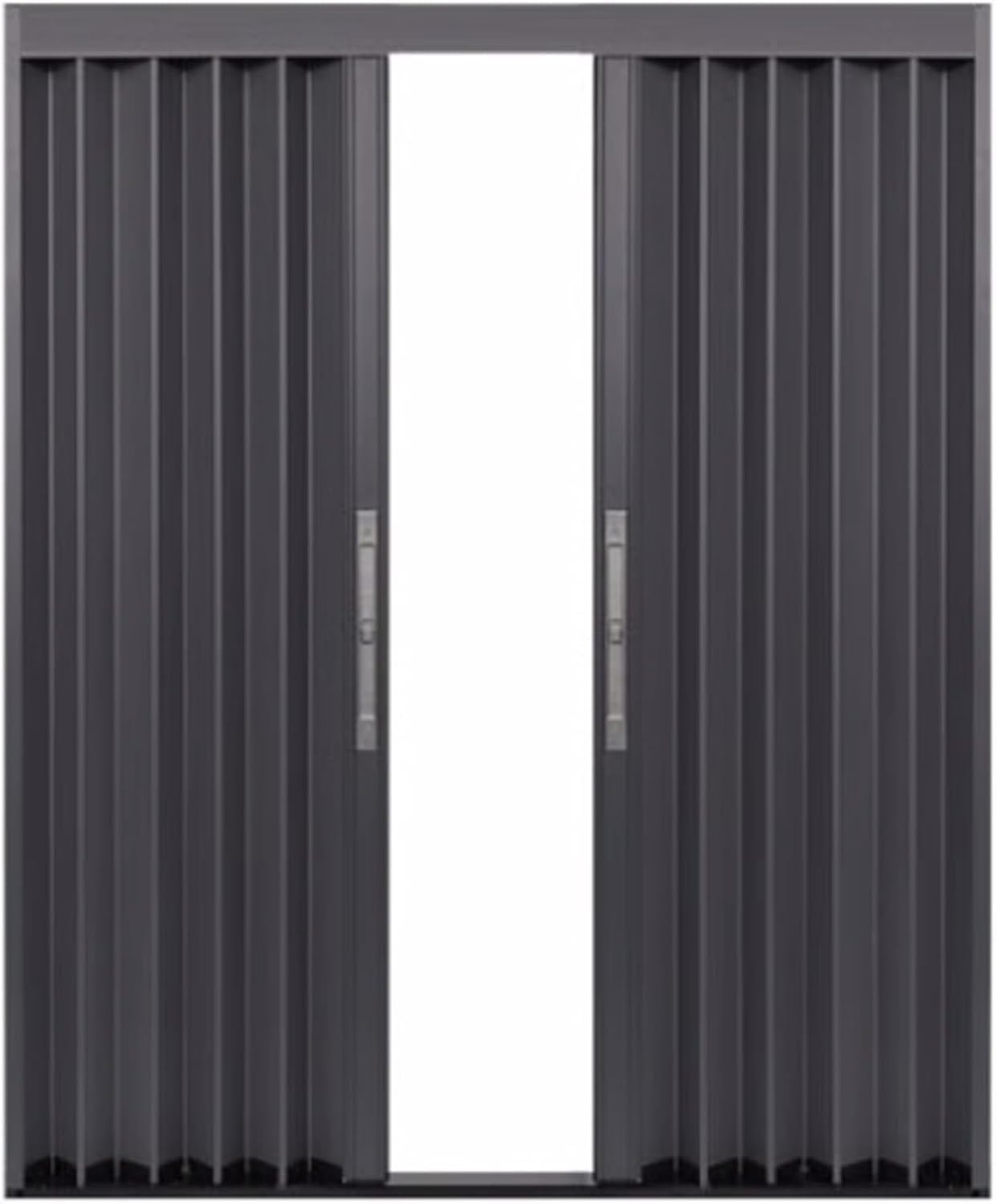 Puertas plegables de aluminio de 200,7 cm de alto x 137,2 cm de ancho, divisor de habitación versátil para armarios y espacios pequeños, altura ajustable 381/444,5/200 cm, solución de privacidad