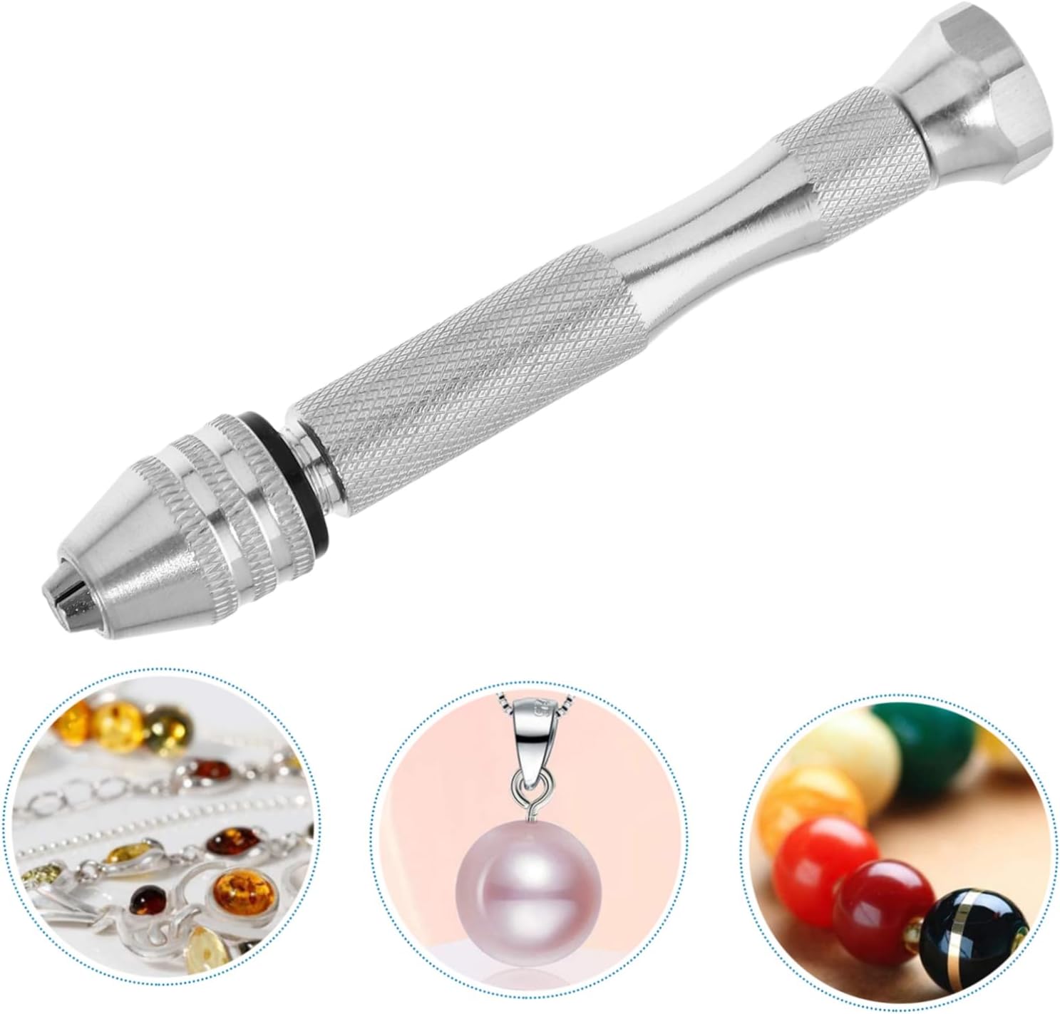 Aluminum Alloy Pin Vise Hand Drill Jewelry Making Drill Chuck Pin Vise Wire Tool