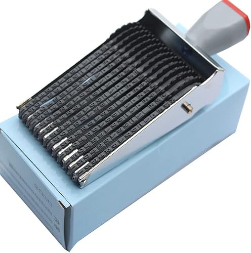 Miniatura 7 de ZENG Sello de fecha, sello de rodillo personalizado con símbolo del alfabeto inglés, sello de rueda rodante, multifunción, sello de numeración de