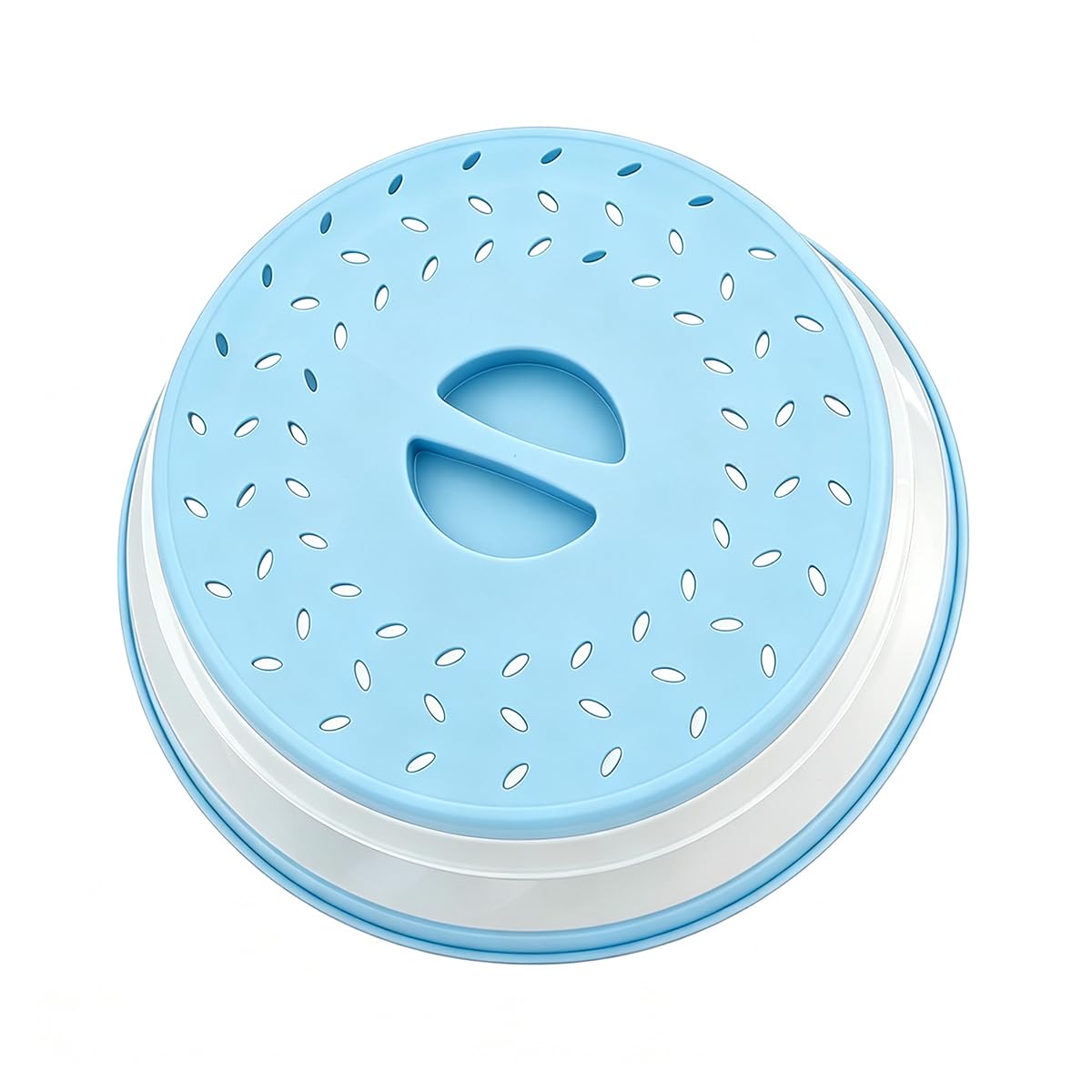 Collapsible Microwave Splatter Cover (10.5 IN,Light ink blue)