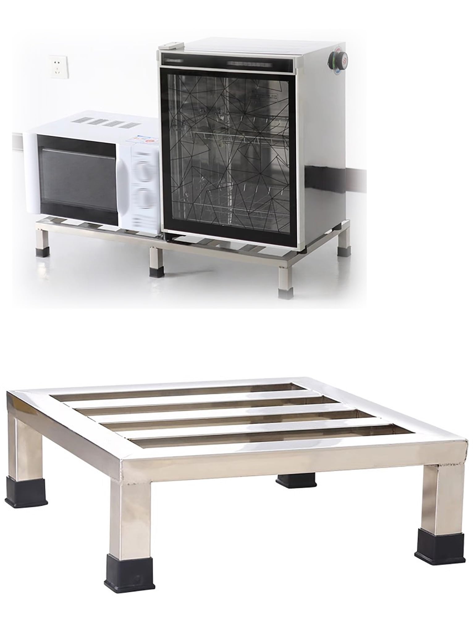 Support de fixation en acier inoxydable – Base personnalisable pour aquariums, jardinières et appareils électroménagers