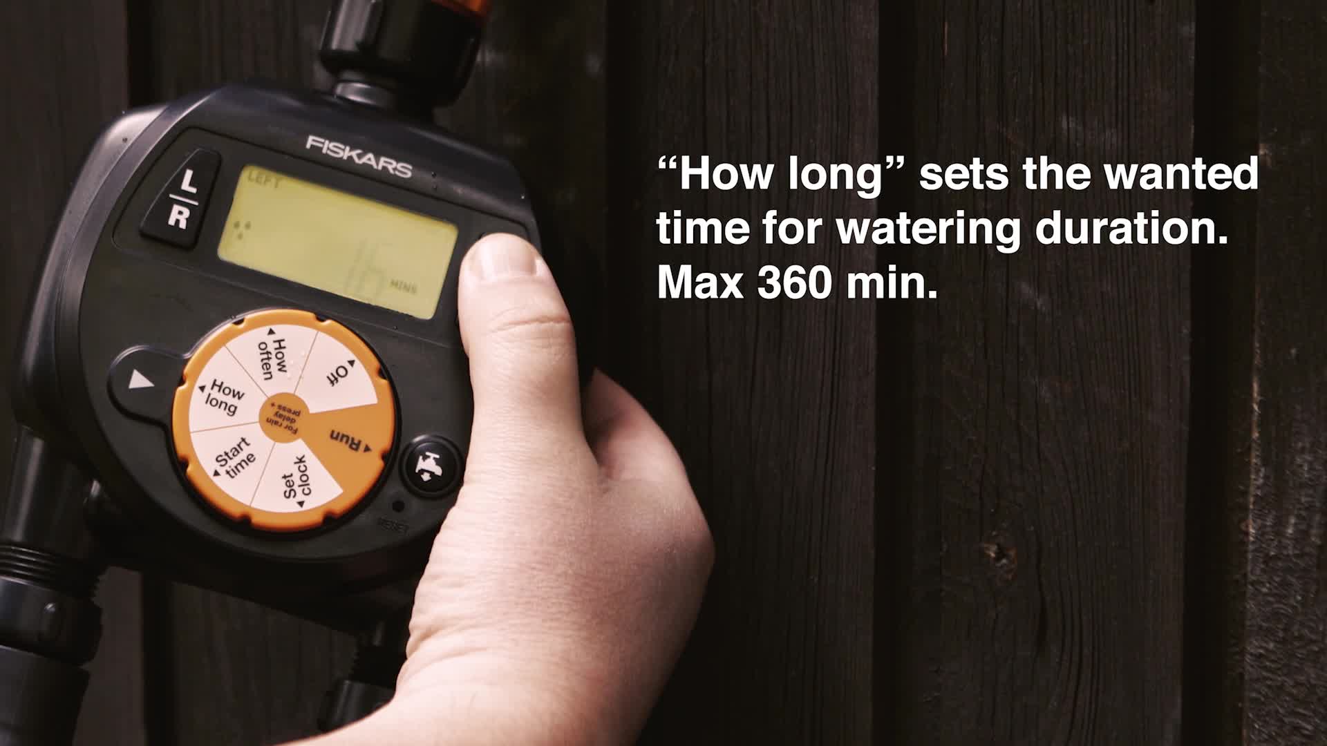 Fiskars watertimer dubbele uitlaat - Groentechniek