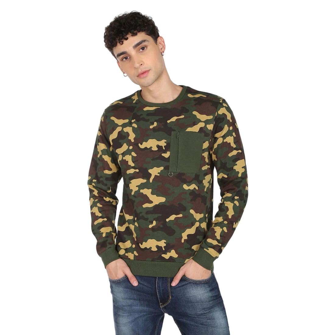 flying machine Men's Regular Fit Sweatshirt| Printed-picture-29