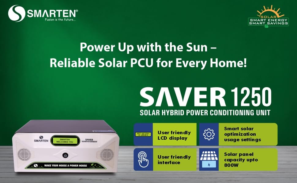 Image of Smarten Saver 1250VA /12V PWM Solar PCU