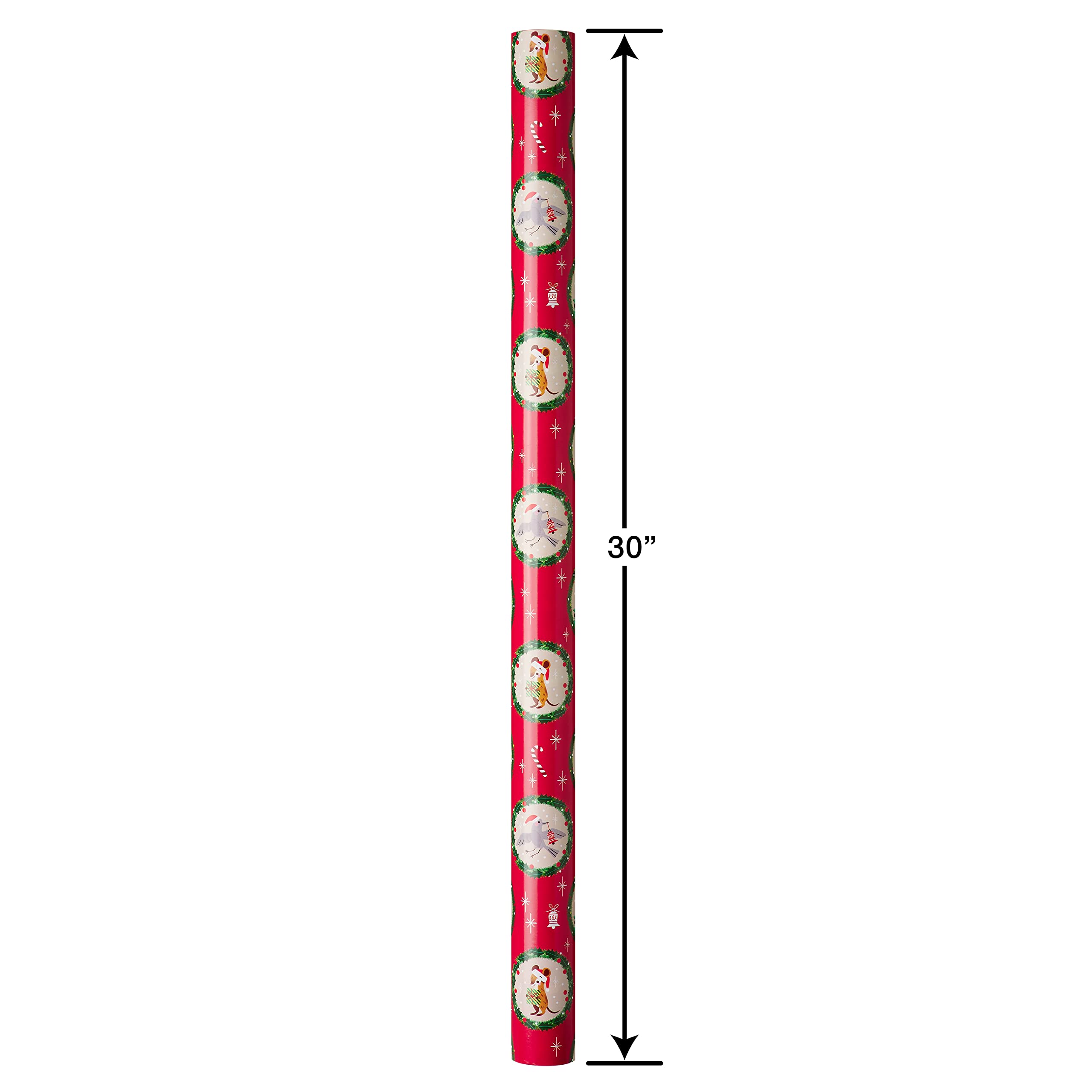 Papyrus Lot de 3 rouleaux de papier cadeau de Noël pour enfants, amis de la forêt, amis festifs, koalas (90 m²)