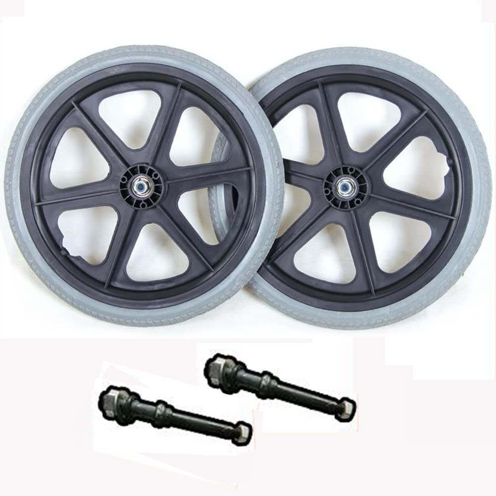 Rueda Trasera para Silla De Ruedas 16 Pulgadas Accesorios De Rueda ​Trasera, Recambio De Ruedas No Neumática Ruedas De Repuesto (Size : G)
