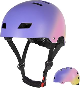 LANOVAGEAR Skate Helmet Bicycle Helmet Children's Helmet Cycling Helmet Sports Helmet for Adults Teenagers Children for Bicycle Skateboard Scooter