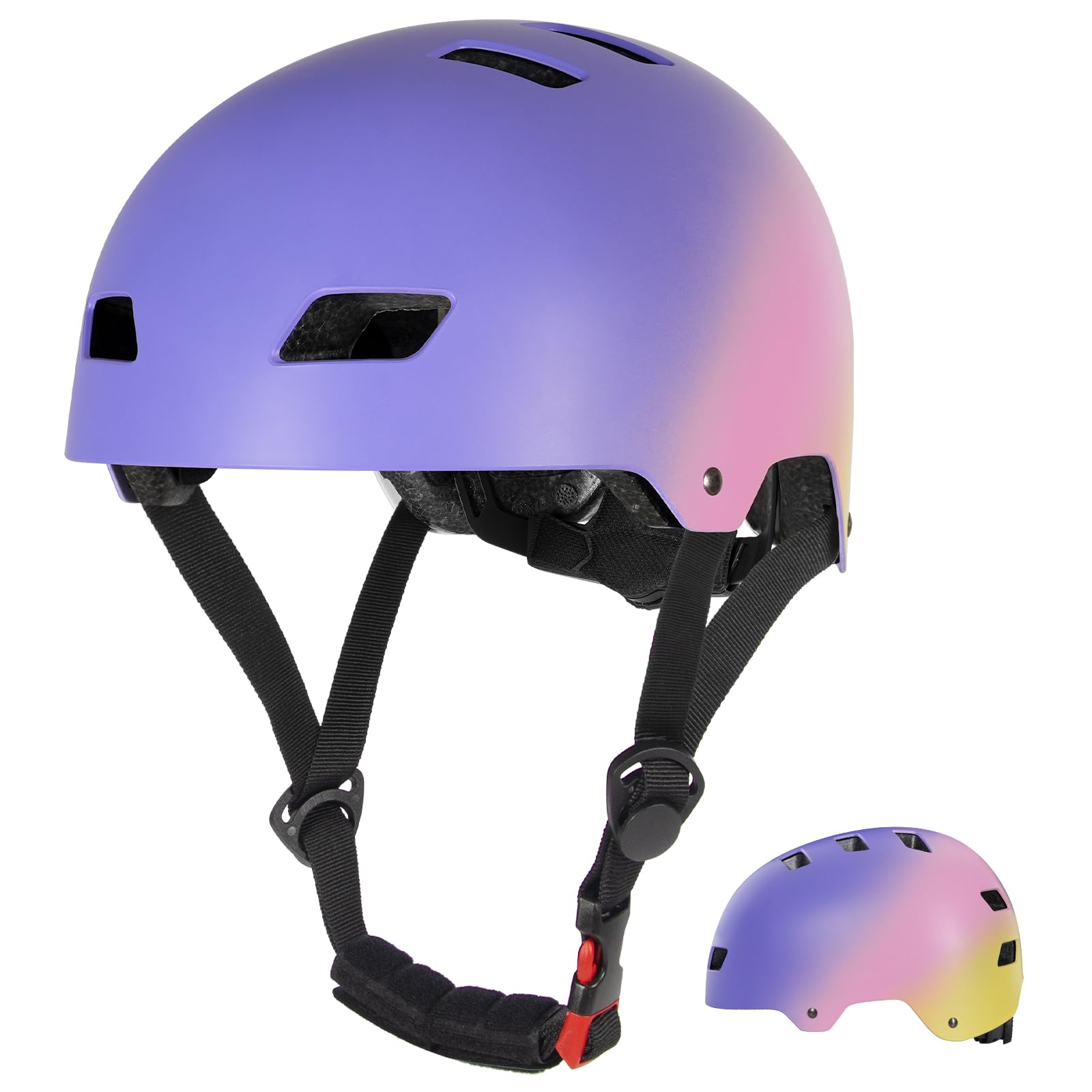LANOVAGEAR Skaterhelm Fahrradhelm Kinderhelm Radhelm Sporthelm für Erwachsene, Jugendliche, Kinder für Fahrrad Skateboard Scooter