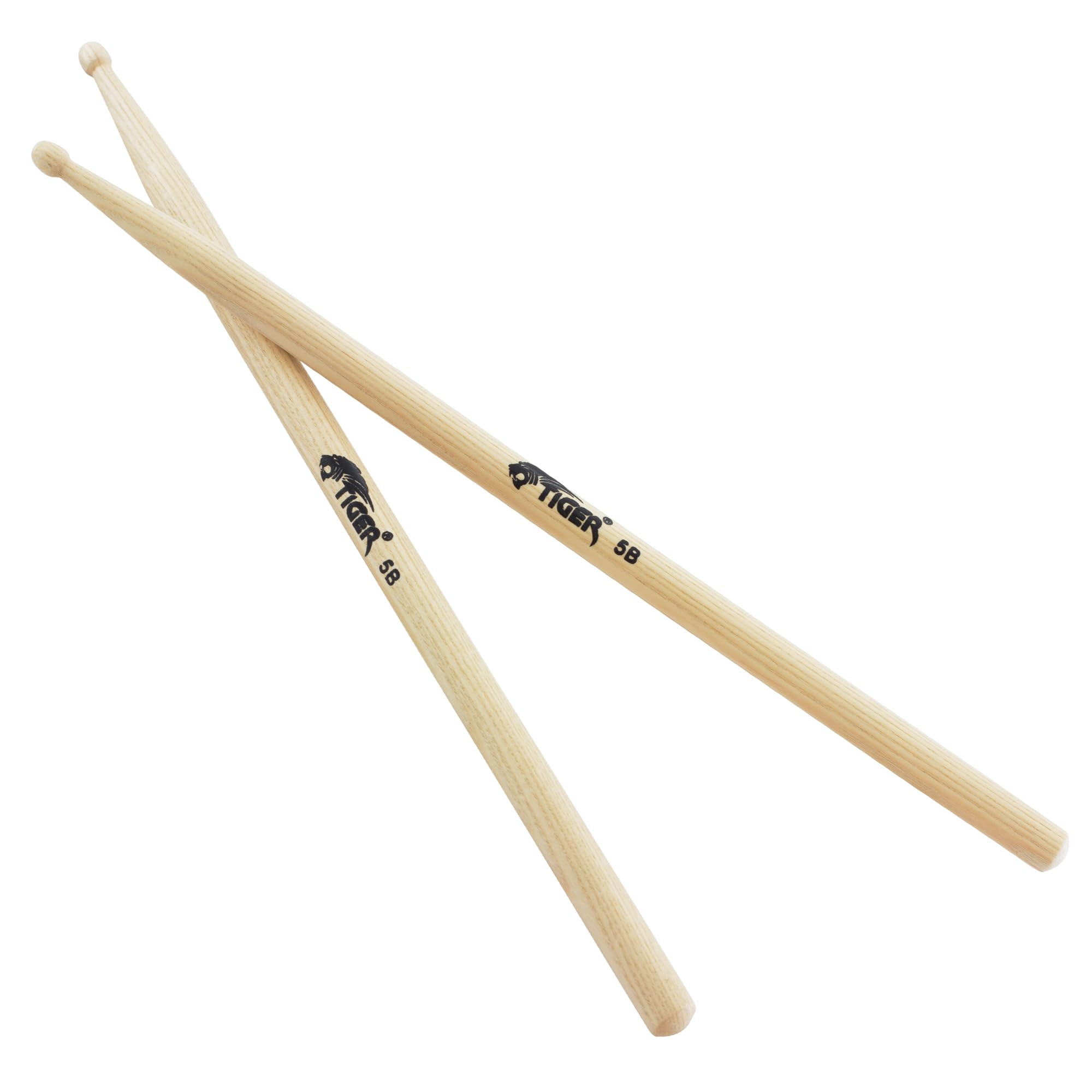 TIGER Drum Übungspad mit TIGER Hickory 5B Drumsticks