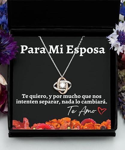 Miniatura 9 de Cadena de oro para esposa con mensaje personalizado, regalo de aniversario de boda o Navidad, collar para mujer