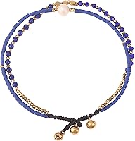 Vista 39 de Made by Nami Boho Surfer Anklet Waterproof & Adjustable Beaded Anklets for Women Beachy Ankle Bracelet Made from Waxed Cotton Rope and Beads for