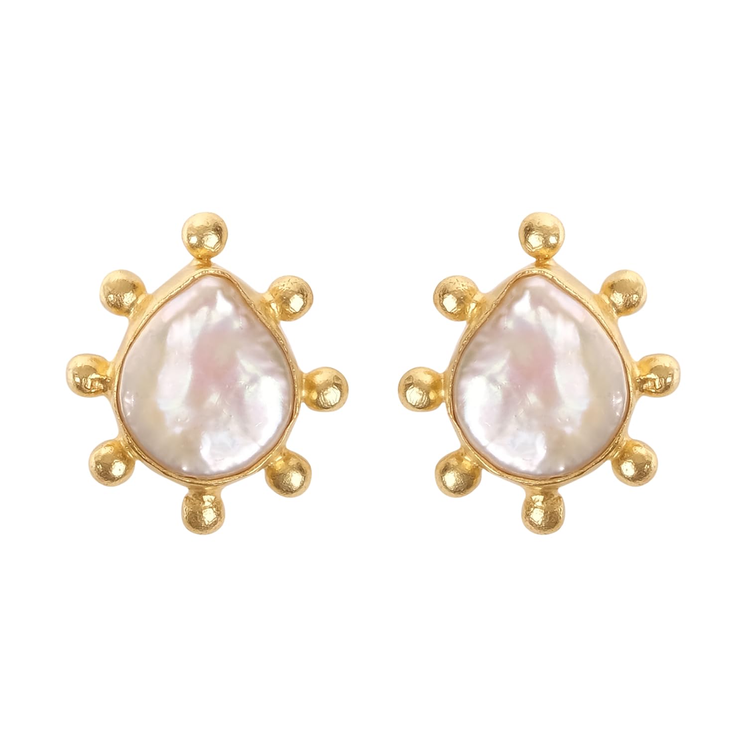 XPNSV Luxury Baroque Pearl Surya Stud Earrings,Jewellery Gift Set for Women & Girls | Anti Tarnish, Light Weight, Diwali Special Jewellery for Women, Girls and Her (B0CLM332FL) Amazon Price History, Amazon Price Tracker