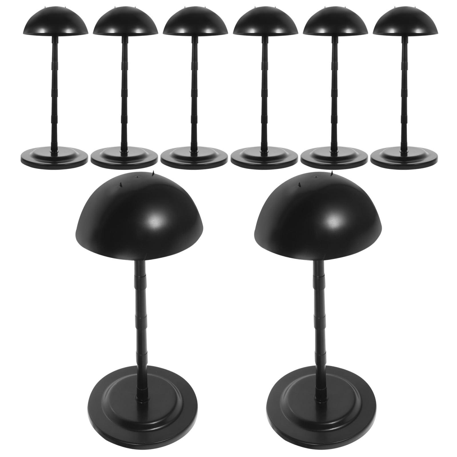 Negro Soporte Portátil Piezas Pp para Plástico, de Pelucas, 8