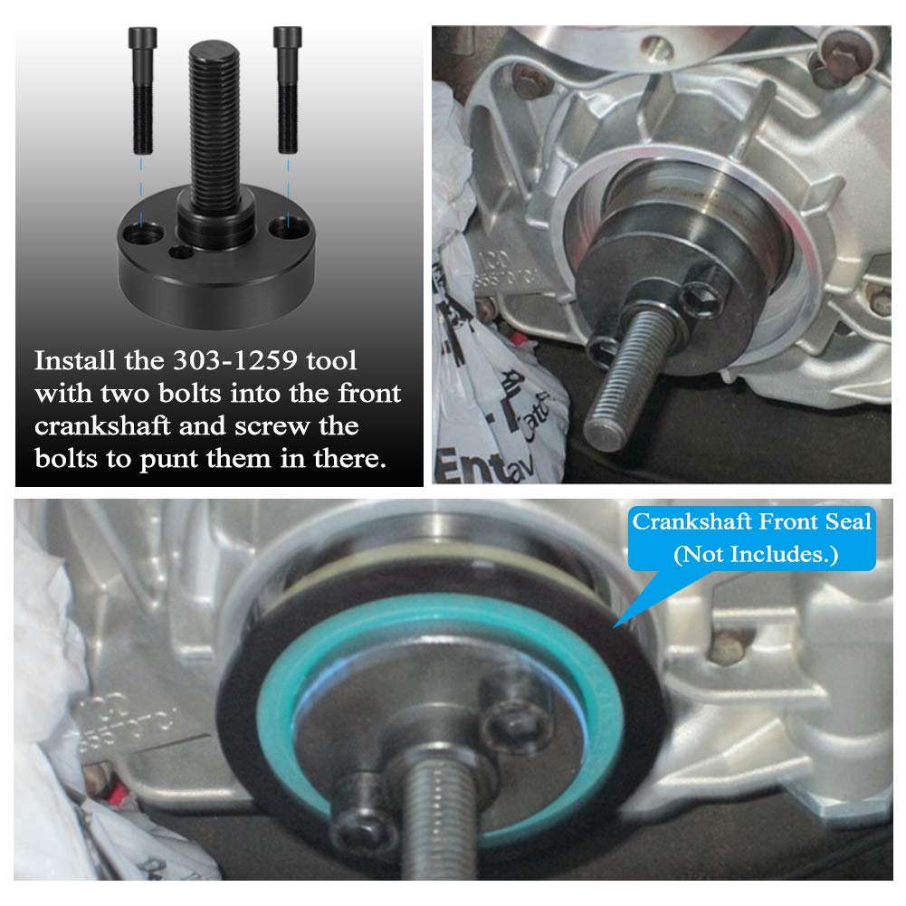 OUTIL De Montage Joint De Vilebrequin Avant Pour FORD 6.0L Powerstroke - Kit 7 Pièces LU-Auto - Neuf