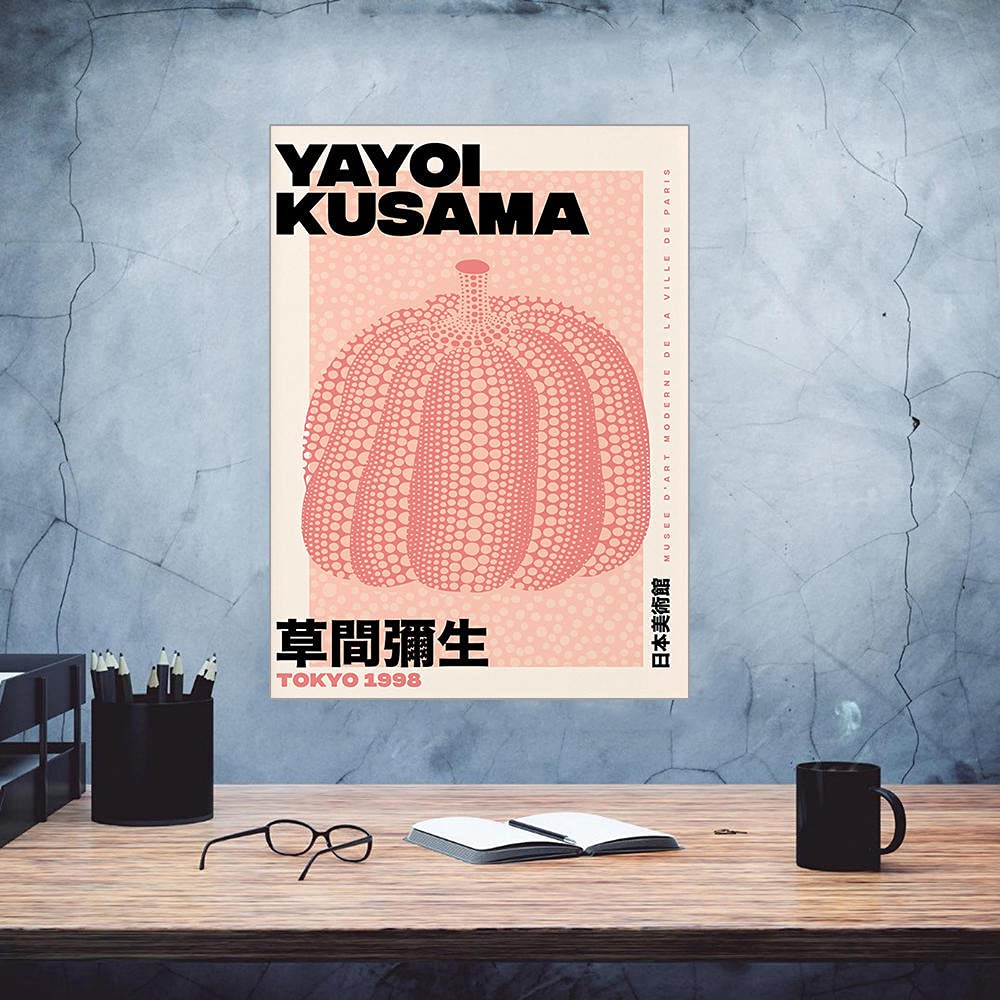 草間彌生　アートポスター Amazon.co.jp: Yayoi Kusama草間彌生絵画インテリア抽象無限大ドット