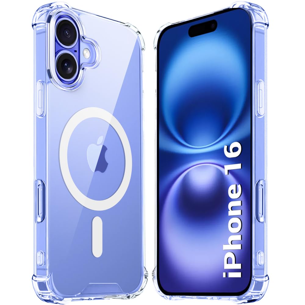 TheGiftKart Shockproof Ultra-Hybrid Back Cover Case for iPhone 16 Compatible with MagSafe | 360° Protection | Crystal Clear Hard Back Cover Case for iPhone 16 (PC & TPU, Transparent Bumper) (B0DF5SC63N) Amazon Price History, Amazon Price Tracker