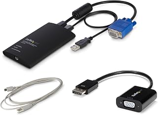 StarTech.com Portable Laptop Crash Cart Adapter, USB/VGA KVM Console & DisplayPort Adapter kit