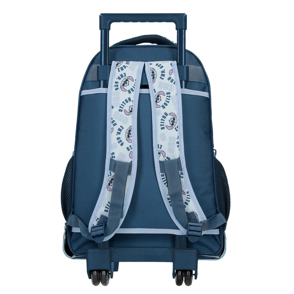 Joumma Disney Stitch Keep Going Mochila 2 Ruedas Azul 32x45x21 cm Poliéster 30,24L