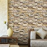 Peel and Stick Brick Wallpaper 3D, Self-Adhesive Textured Removable and Waterproof, Super Large Size 33.7ft x 1.47ft/10m x 0.45m