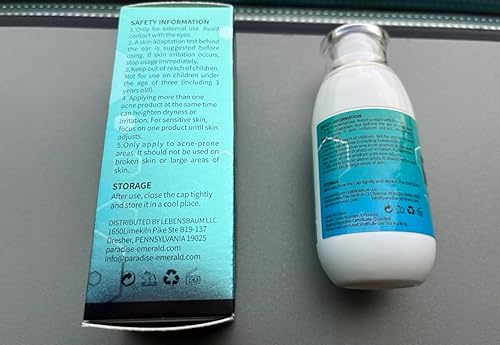 Miniatura 8 de Tratamiento del acné para la cara: suero de ácido salicílico para hombres y mujeres propensos al acné - Crema de espinillas para la espalda del