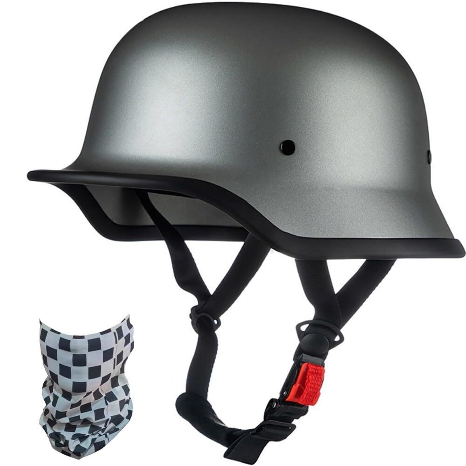 Phantom Mini Kask Motocyklowy Otwarty Certyfikat Atest ECE 22.06 Dopuszczony do Ruchu Skorupa ABS Szybkie Zapięcie Cruise Bobber z Kominiarką Skuter Chopper