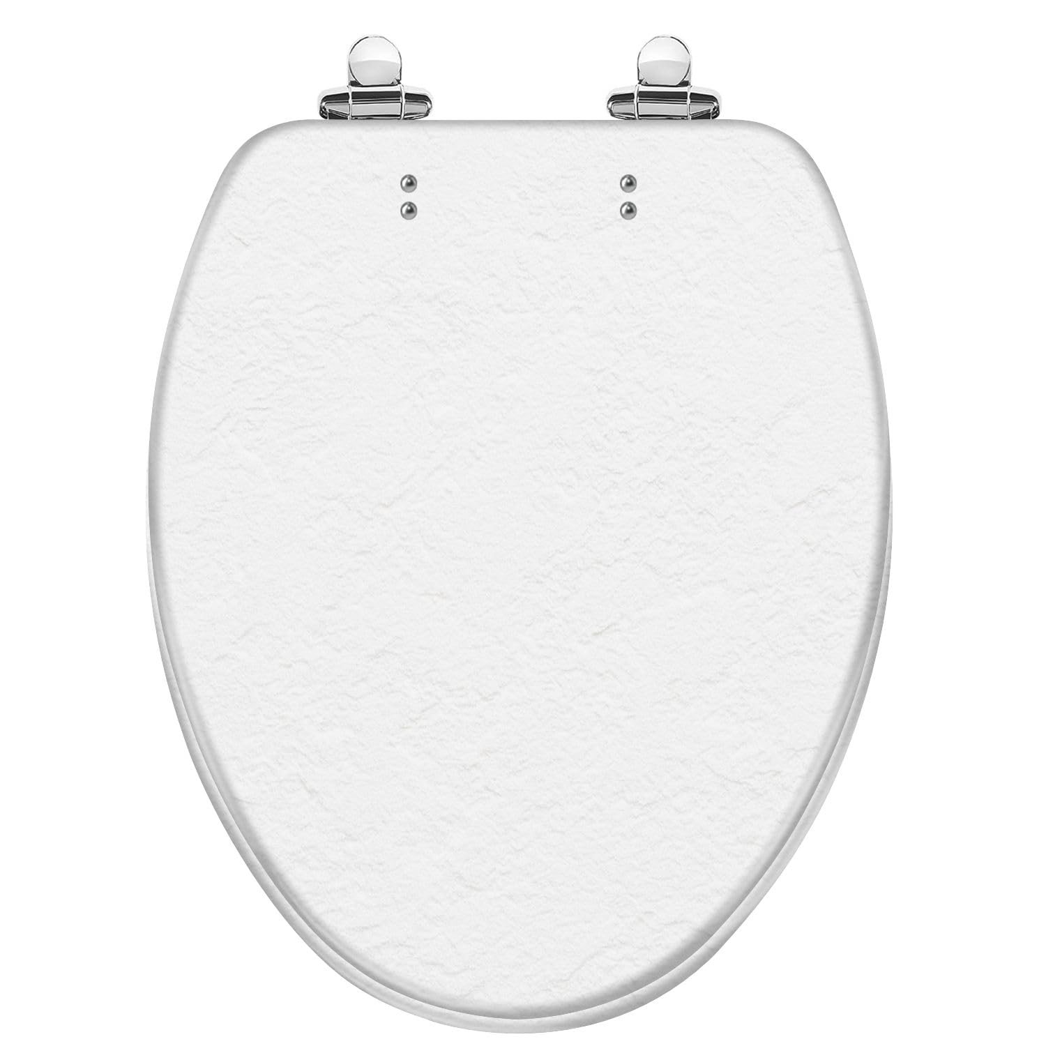 Tazyyzuu Multi2 White Resin Elongated Toilet Seat With Slow-Close Lid And Quick-Release Hinges Easy To Clean(,Elongated)