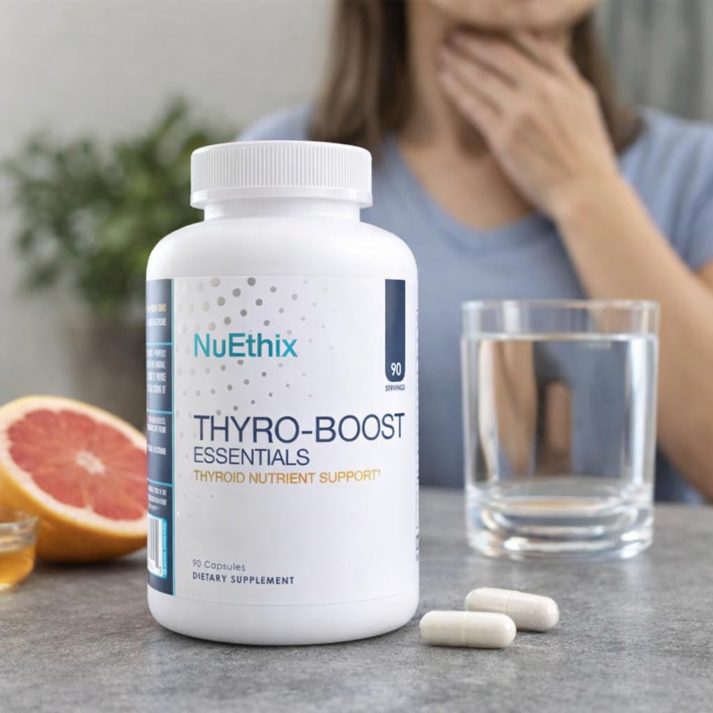 NuEthix Formulations Thyro-Boost Essentials, Non-Glandular Support to Assist with Optimal Thyroid Function, 90 Capsules — Amazon image 5